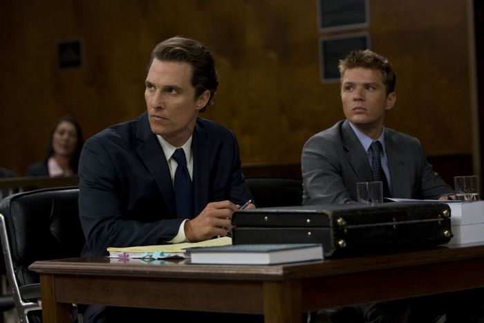 Matthew McConnaughey a Ryan Phillipe vo filme The Lincoln Lawyer