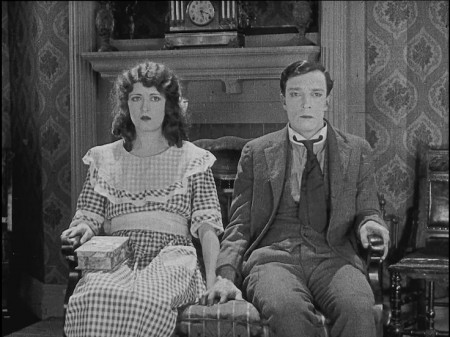 Snímka z filmu Sherlock Jr. z roku 1924