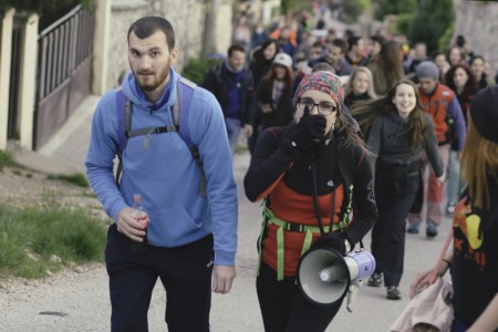 O dobrú náladu sa počas výstupu starali aj organizátori.